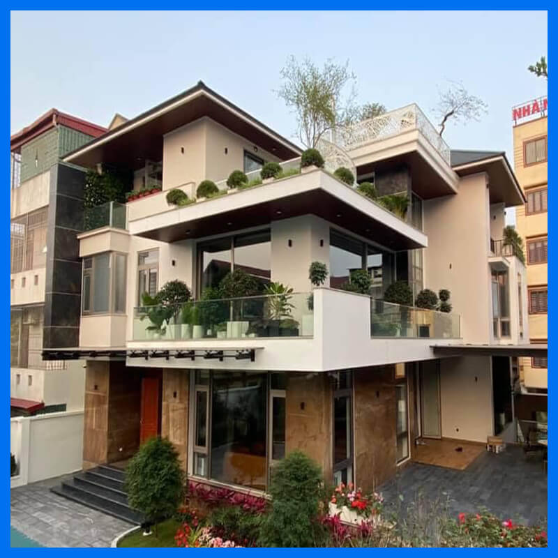công trình cửa nhôm kogen-phụ kiện Govro tại TP hòa bình