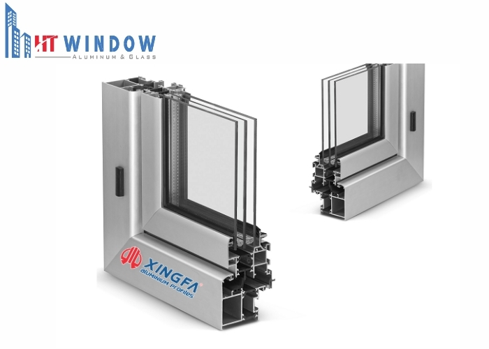 Nhôm Xingfa cầu cách nhiệt sở hữu cấu trúc khoang rỗng cùng dải Polyamide ở giữa, giúp tăng khả năng cách âm