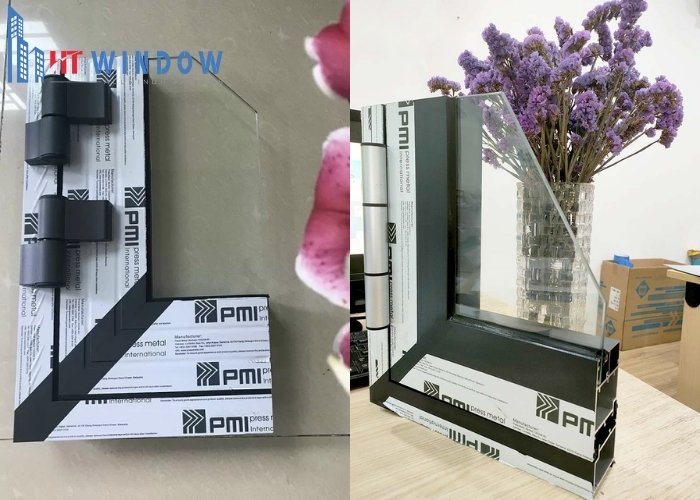 Nhôm PMI có thiết kế profile đa khoang giúp cách nhiệt và cách âm xuất sắc
