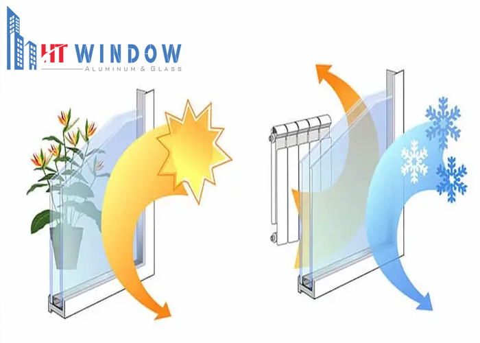 Kính Low-E giúp phản xạ sóng hồng ngoại rất tốt