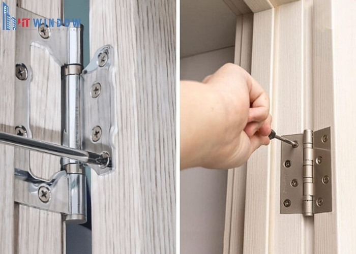 Điều chỉnh lại bản lề để cửa không bị xệ