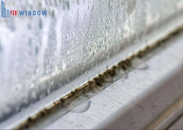 Lỗi hỏng ron/gioăng cao su làm không khí ẩm lọt vào giữa các lớp kính