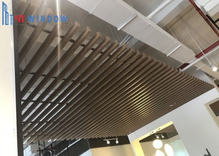 Kiến trúc sư sử dụng nhôm U làm nẹp chỉ trang trí trên các vách tường