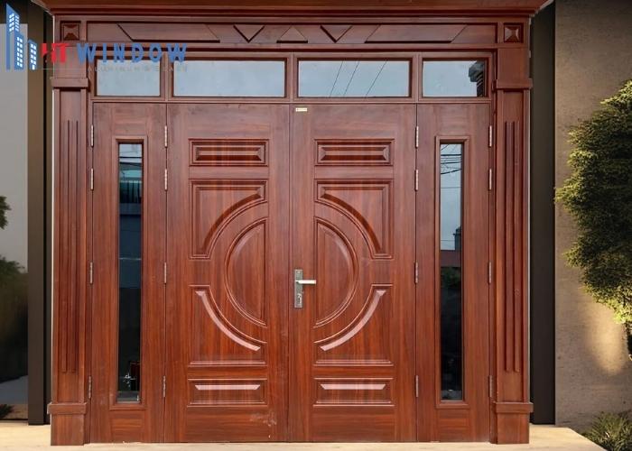 Cửa thép vân gỗ không thể lấy ánh sáng tự nhiên tốt như các dòng cửa kính