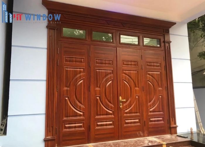Cửa thép vân gỗ là dòng cửa an toàn được chế tạo từ vật liệu thép tấm mạ điện cao cấp