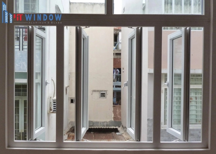Cửa sổ mở quay và mở hất hệ 1000