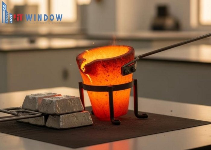 Bạn phải duy trì nhiệt độ lò ổn định hơn điểm nóng chảy lý thuyết khoảng 50°C - 100°C