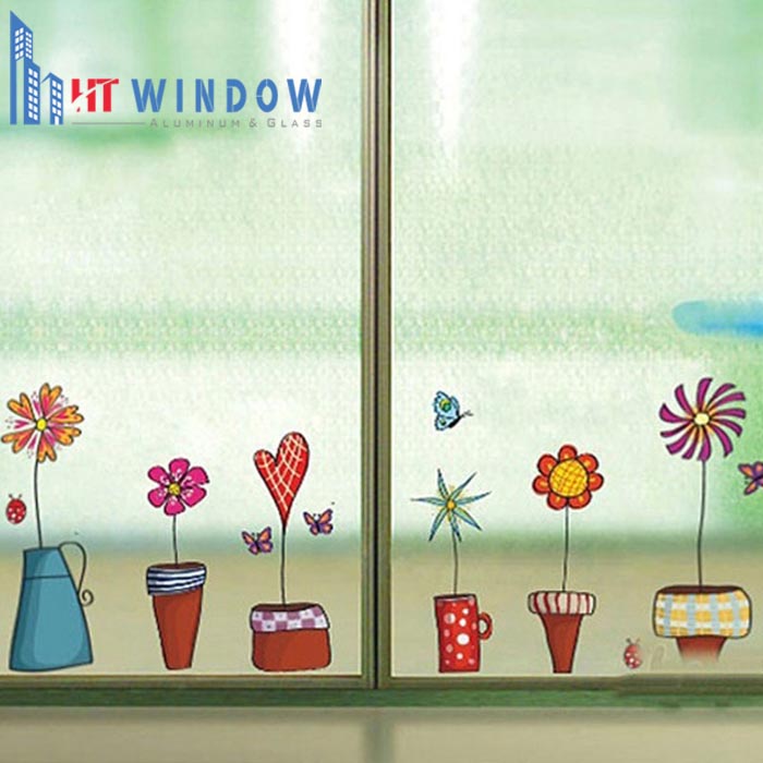 Hình dán sticker hình chậu hoa