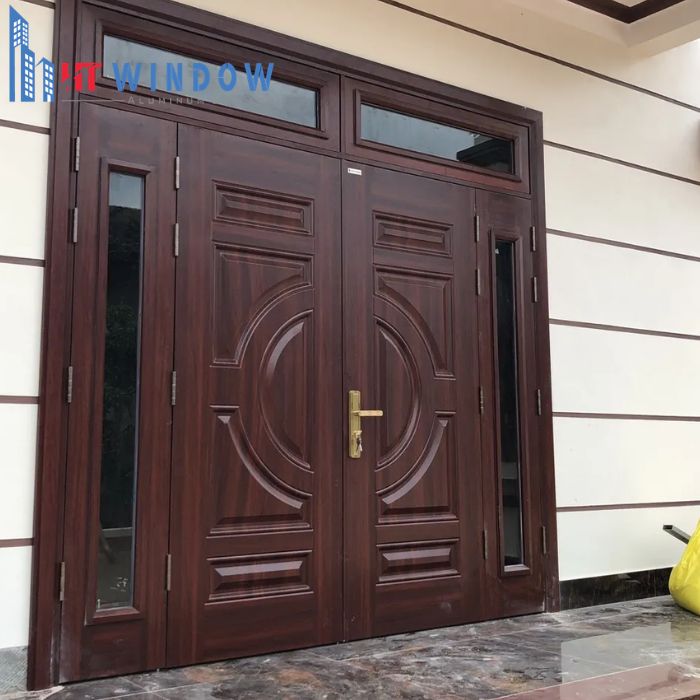 Kích thước cửa chính 4 cánh lệch (2 cánh chính và 2 cánh phụ)