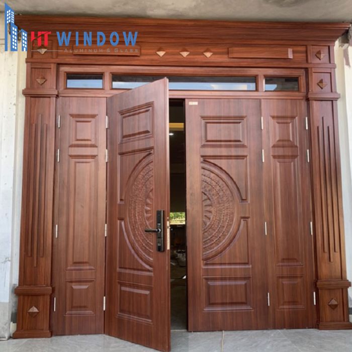 Kích thước cửa chính 4 cánh đều nhau
