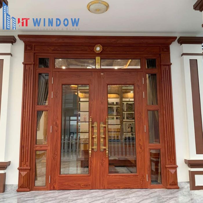 Cách xác định ô chờ cho cửa 2 cánh khung nhôm và gỗ