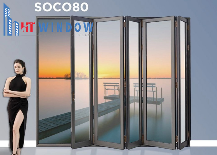 Hệ cửa xếp trượt Soco sang trọng