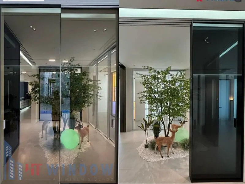 Cửa nhôm slim trượt